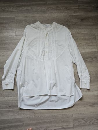 Lange Bluse weiss