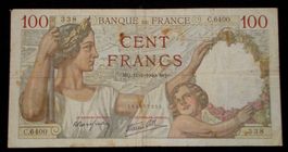 100 ff - Banque de France 11.01.1940 - C.6400 338