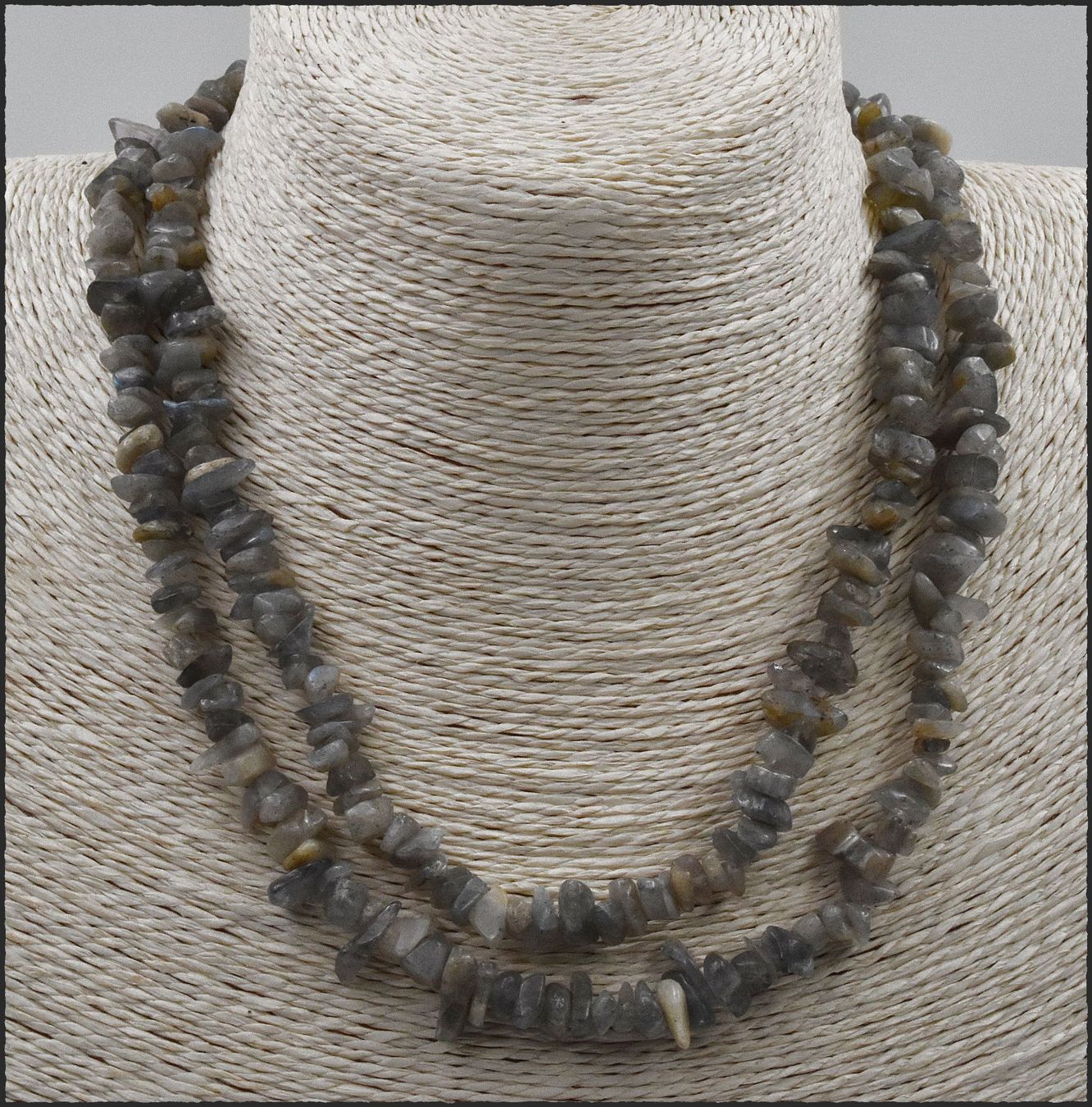 Catenine: Labradorit Splitterkette Endloskette ca. 89cm – Nuovo e nell'imballaggio originale da Oberglatt ZH venduto da Goldfee1 2