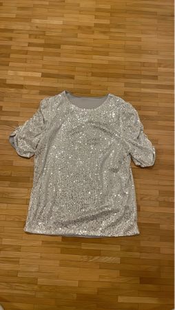 Glitzer Top, Grösse S