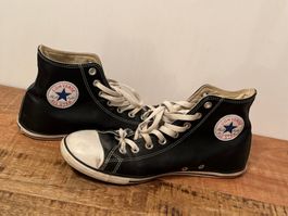 Converse All Star, Leder, Schwarz, Grösse 42.5, Top!