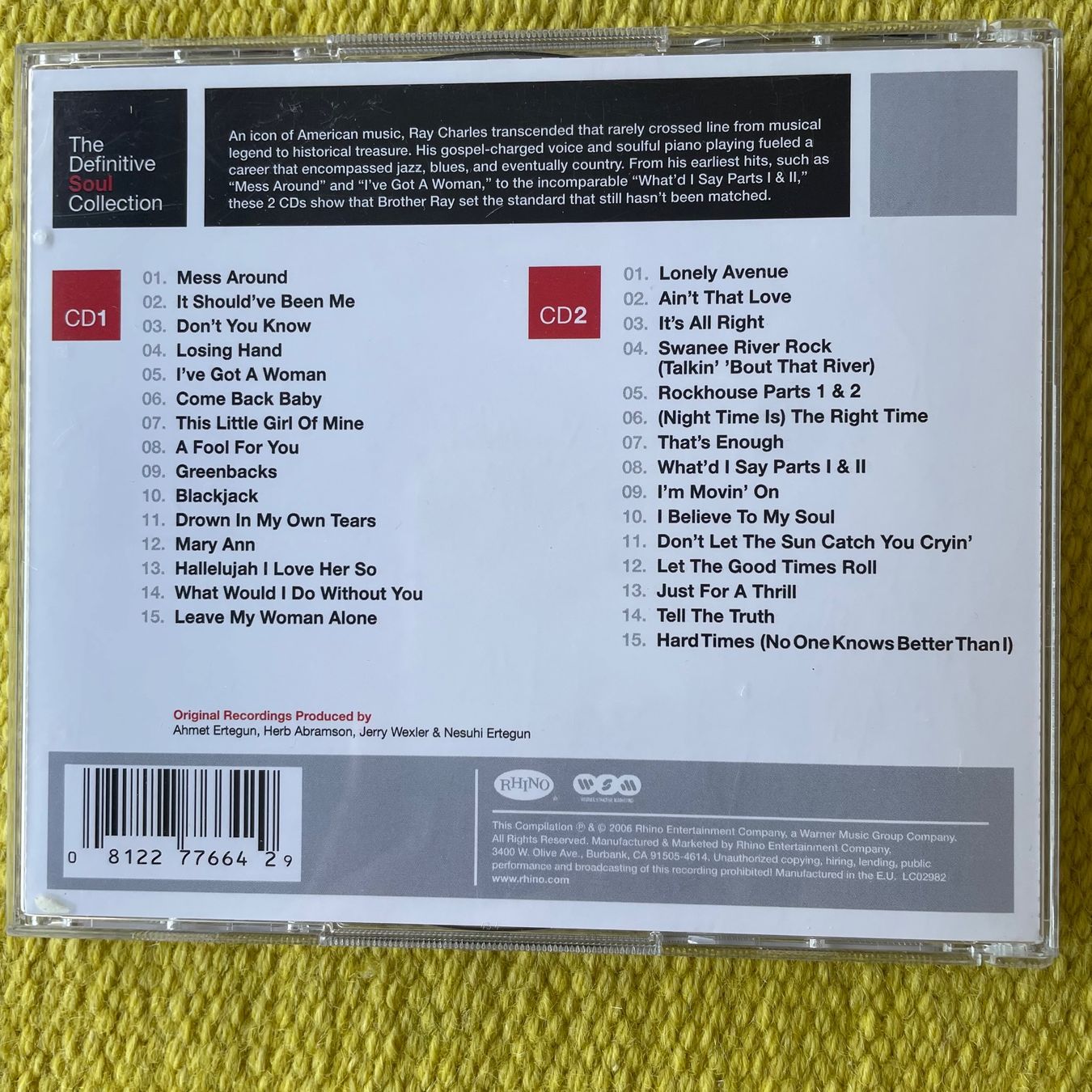 CD: RAY CHARLES-2CD DEFINITIVE SOUL COLLECTION – Usato da Rorschacherberg venduto da CD-Roli 1