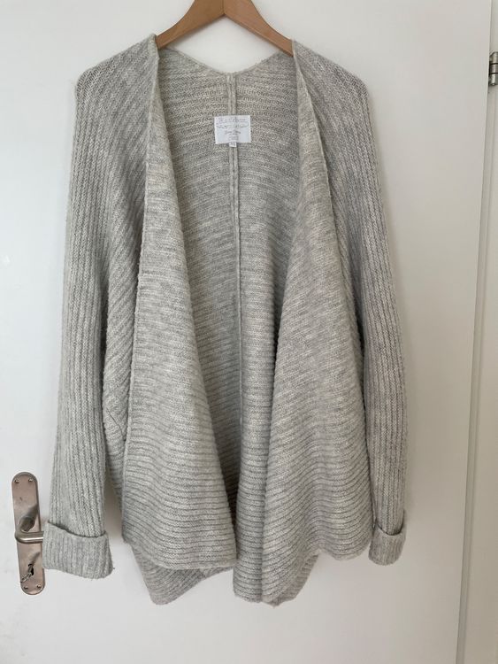 Lässige Strickjacke, Gr. M, Oversized, Grau Melange (Gebraucht) in Baar ...