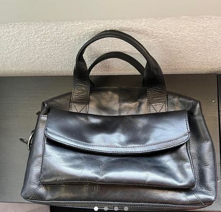 Sac en cuir noir Varese