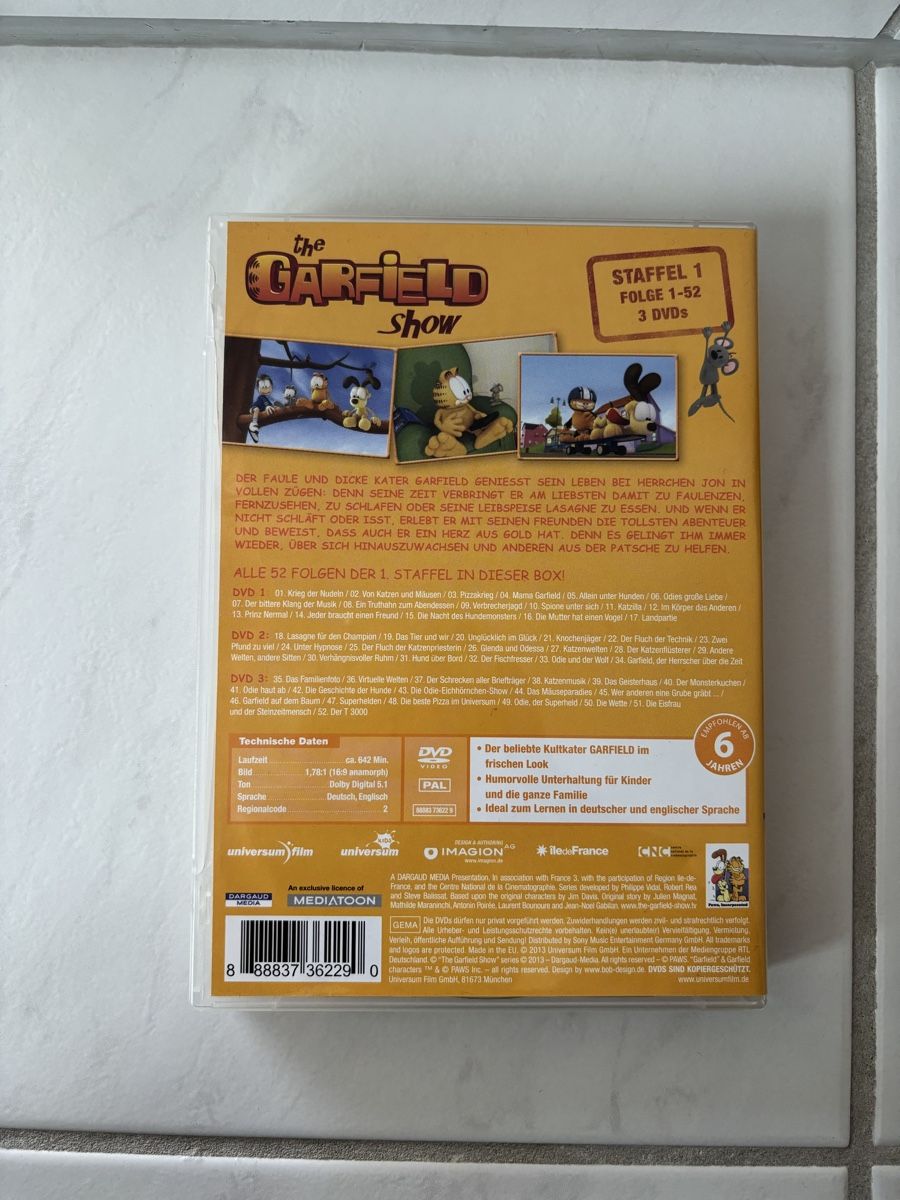 Tutti i DVDs: DVD The Garfield Show – Usato da Uetikon am See venduto da Winnieclaudia 1