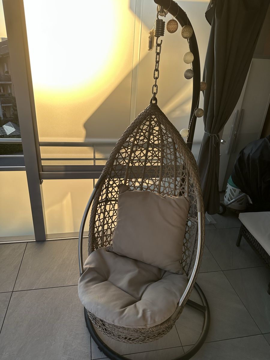 Micasa Gartenhängesitze: Hängesessel mit Kissen für Balkon oder Garten – Gebraucht aus Glattbrugg von lis_68xp 1