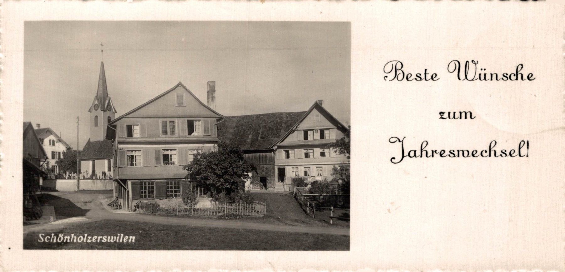Cartoline postali: Neujahrskärtchen Schönholzerswilen – Usato da Bronschhofen venduto da Astore