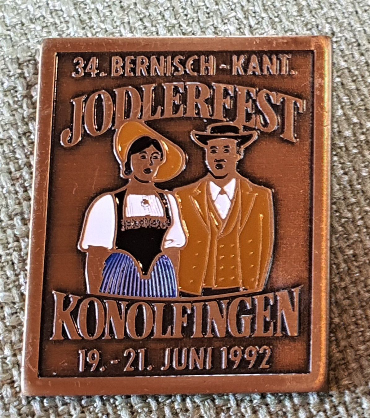 Coperchi dei cremini per caffè: D363 - Jodlerfest Konolfingen Bern 1992 – Usato da Reinach BL venduto da Boston-Verkauf