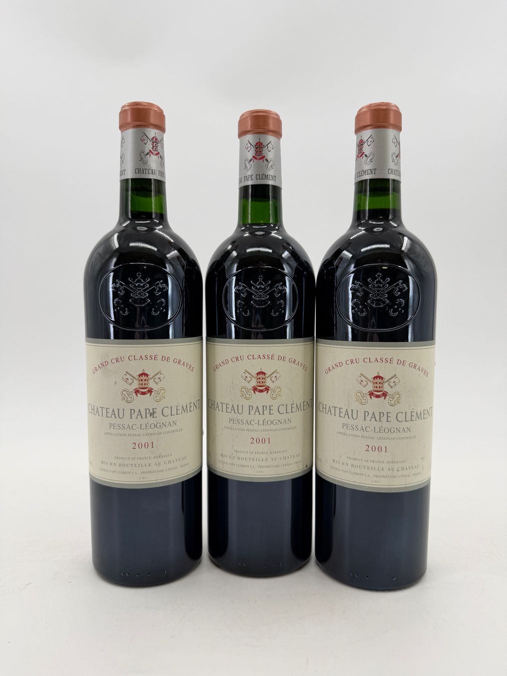 Vino: Pape Clement 2001 - 3 Flaschen - 95/100 – Usato da Steinhausen venduto da jon_dc7h