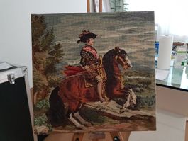 Gobelin Stickerei – Diego Velázquez "Felipe IV" (53 x 52 cm)