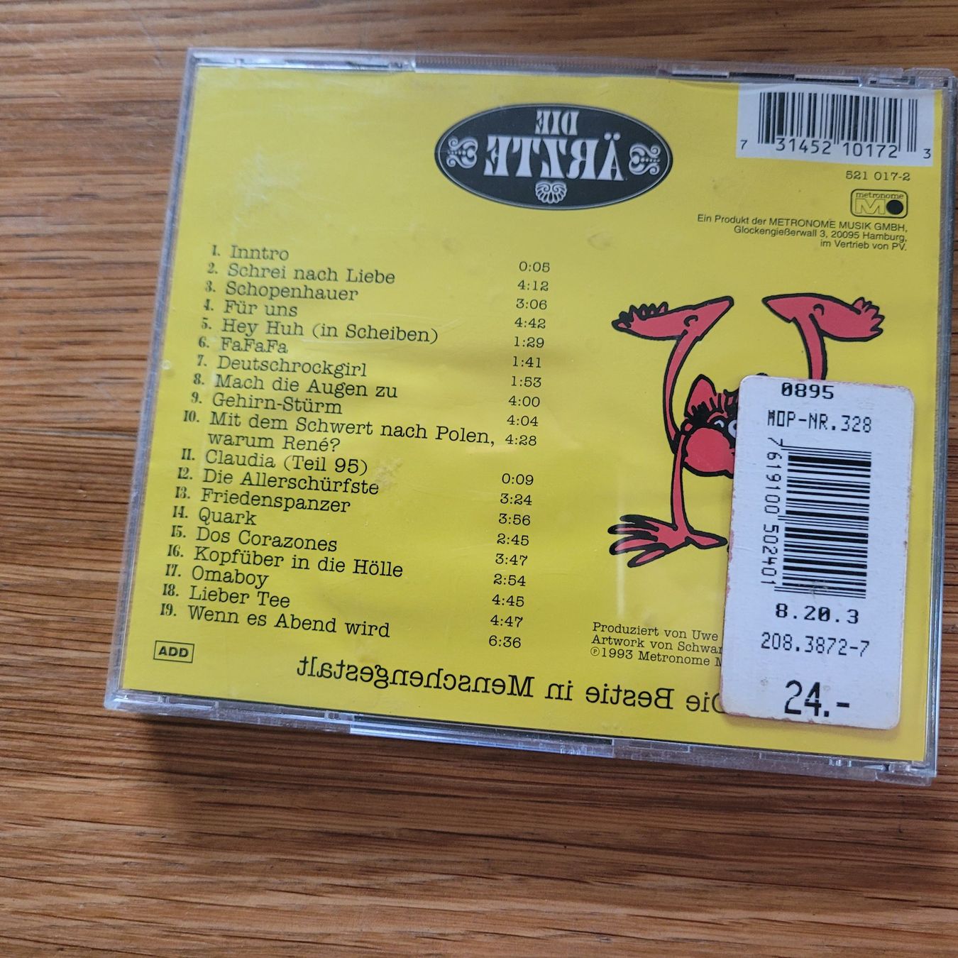 CD: CD Die Arzte – Usato da Biel/Bienne venduto da Destockweb 2