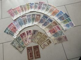 Banknoten Jugoslawien Lot alte ab.1955