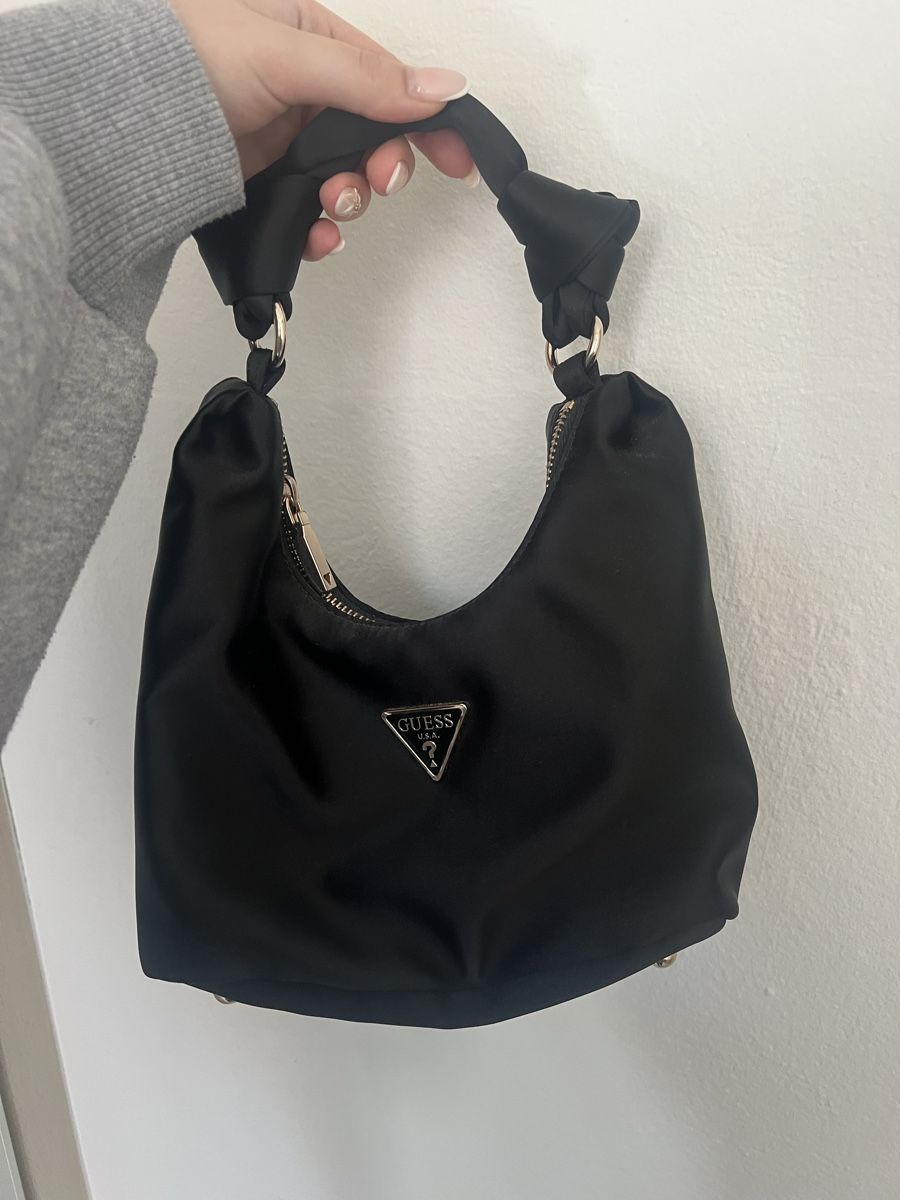 Guess Borse da donna: Guess Handtasche, Schwarz, Satin – Nuovo (secondo la descrizione) da Kirchberg BE venduto da lea_kb6y 1