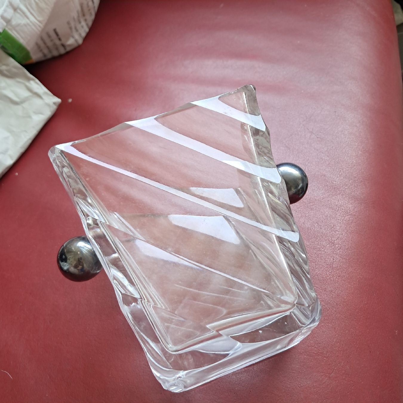 Tutte le decorazioni: Glasvase mit silbernen Kugeln 800 Silber 16cm – Usato da Dietikon venduto da una_y6wy 2