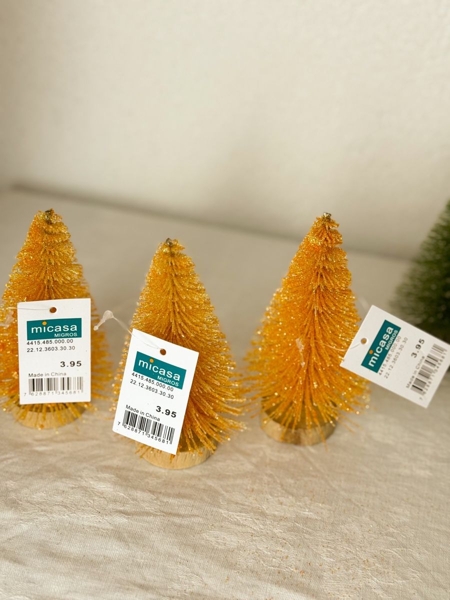 Alle Dekorationen: Winterdorf-Deko: 31 Mini Tannenbäume Set – Gebraucht aus Galmiz von Wichtel25 8