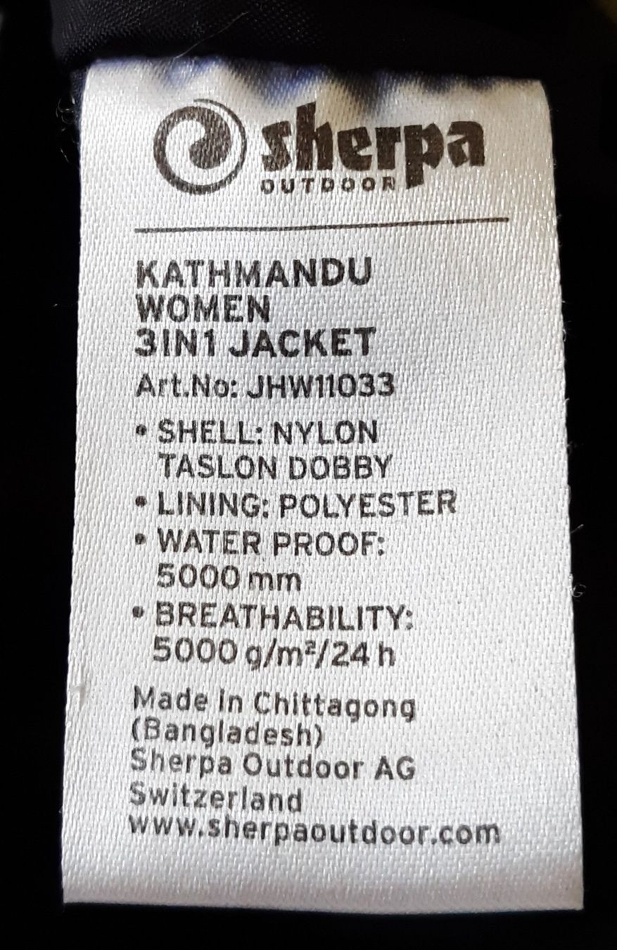 Sherpa Giacche: Wanderjacke Sherpa, hellgrün-schwarz – Usato da Lausanne venduto da jag_sj6f 2