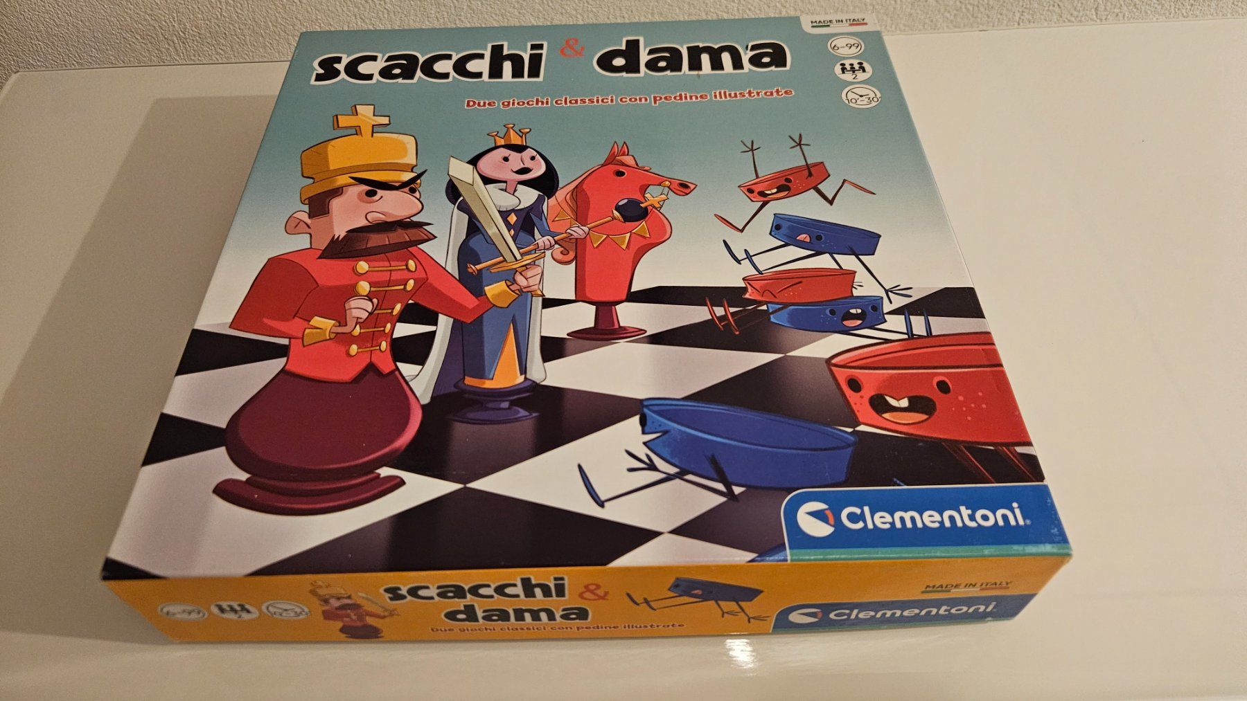 Clementoni Giochi: Giochi da tavolo "Scacchi e dama" – Usato da Melano venduto da H-Sara