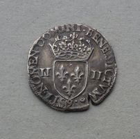 Frankreich ++ 1/4 Ecu 1587 (Rennes)