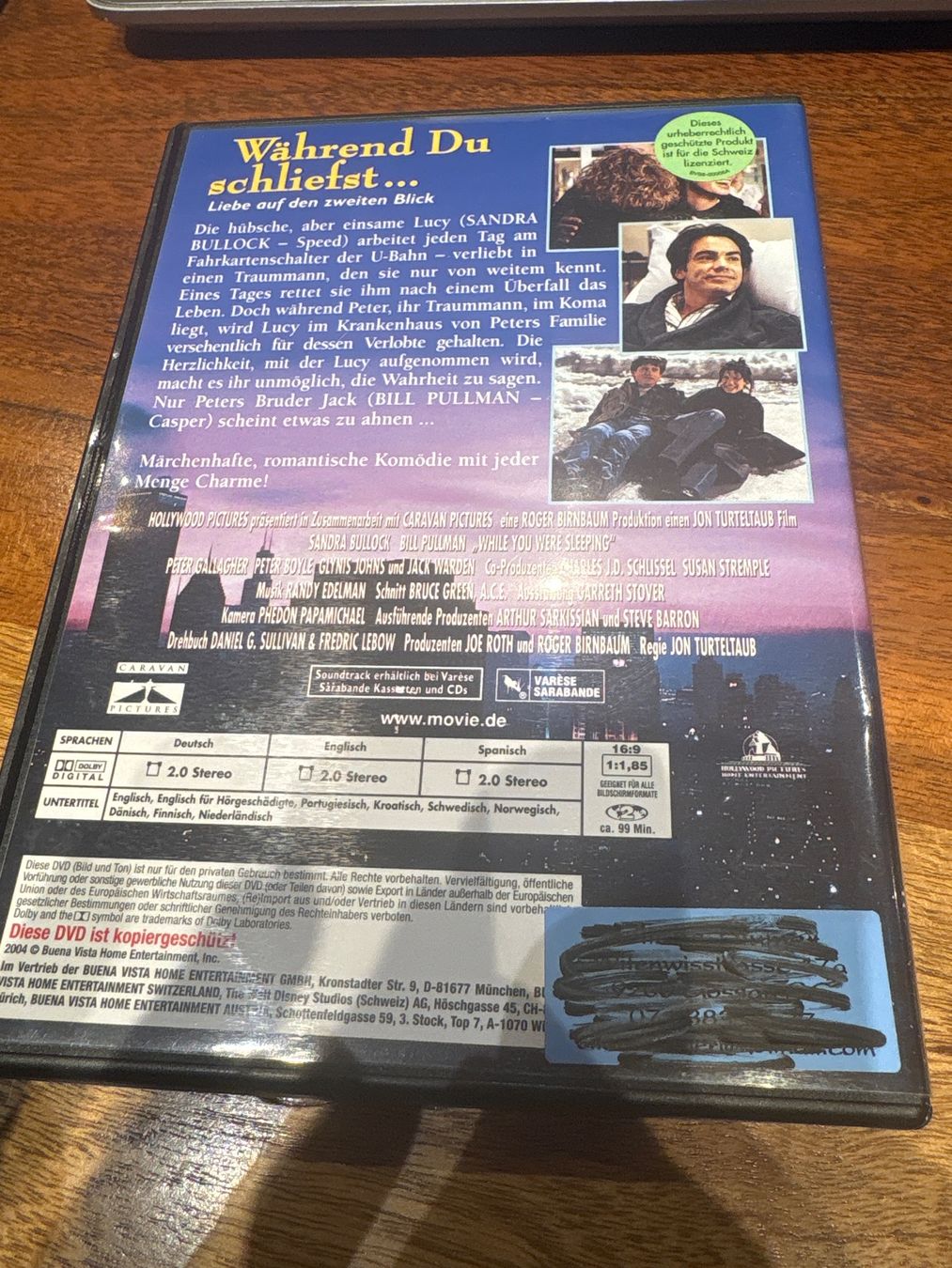 Alle DVDs: DVD: Während Du schläfst... Liebe – Gebraucht aus Andwil SG von schmei 1