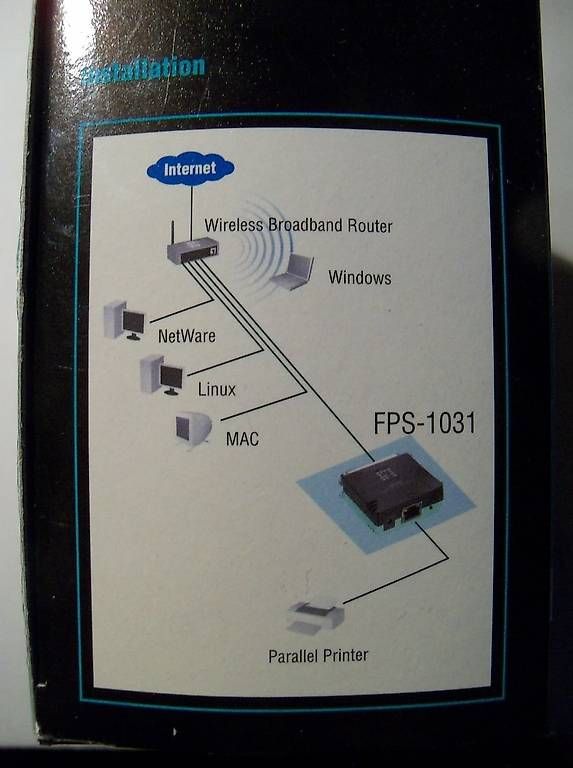 Server: LevelOne FPS-1031 Parallelport LAN Printerserver – Usato da Remetschwil venduto da l2000ca 2