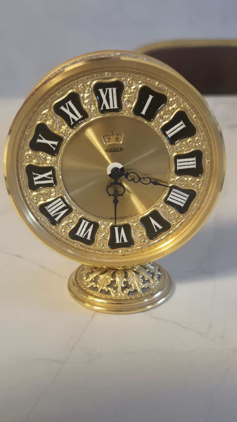 Jaeger-Lecoultre Sveglie: Jaeger Tisch Uhr Wecker – Usato da Rämismühle venduto da beni0010