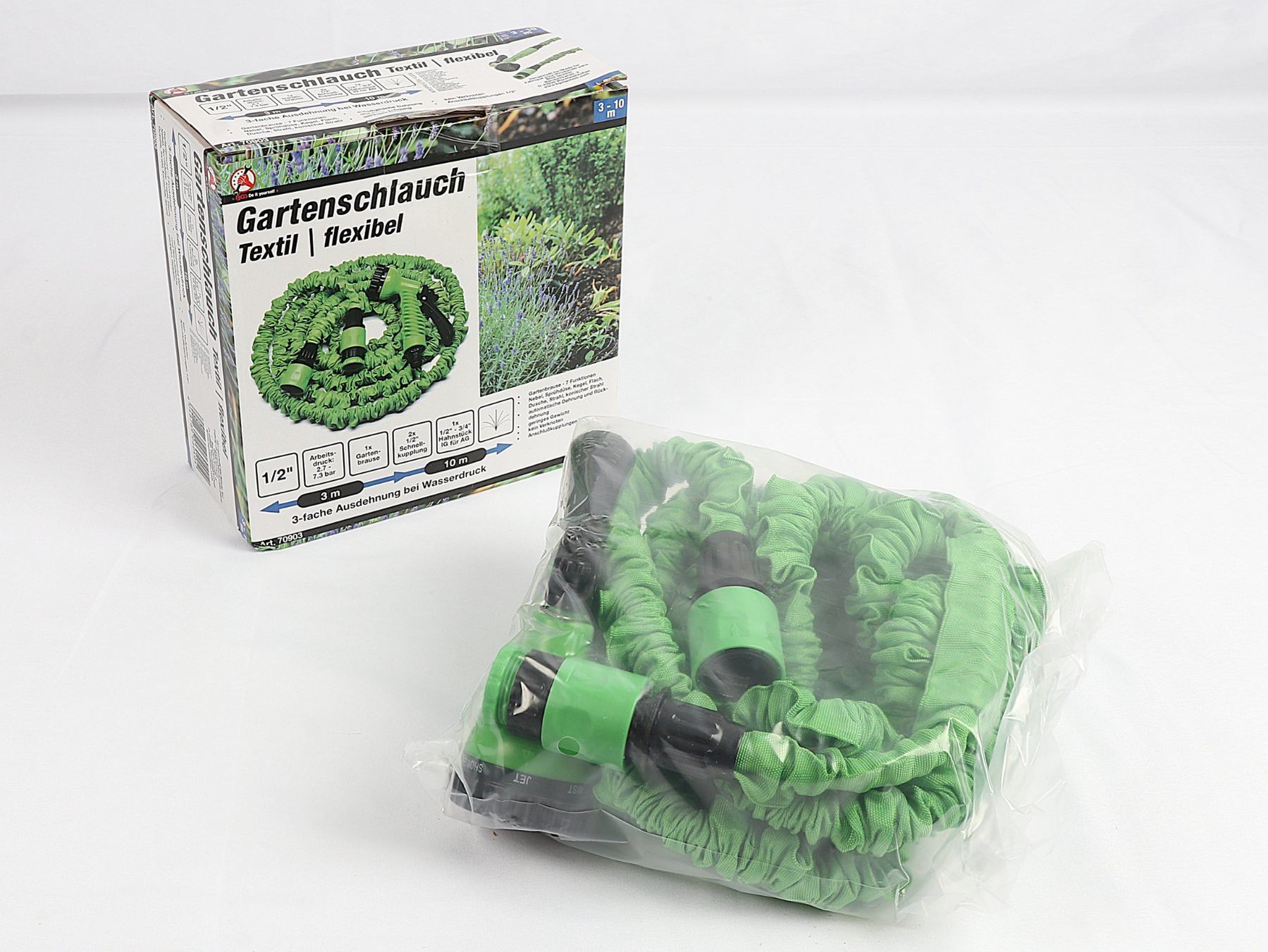 Rohre & Schläuche: Gartenschlauch Textil/flexibel – Neu (gemäss Beschreibung) aus Steinen von Restwert_Steinen