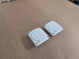 2x neue Feller T23 Steckdosen mit Deckel IP55  weis ab 1.-