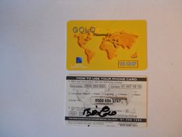 GOLD Phonecard 10+20 CHF VECTONE