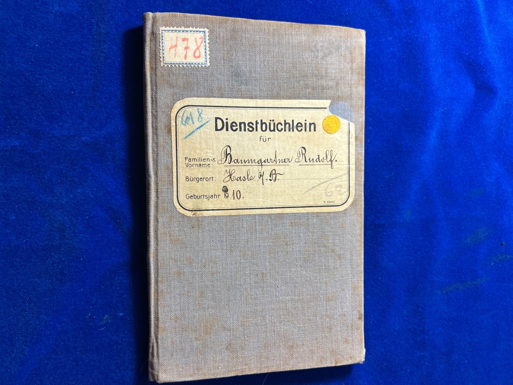 Libri: Dienstbüchlein Schweizer Armee (25/409) – Usato da Hermetschwil-Staffeln venduto da militaria-schweiz
