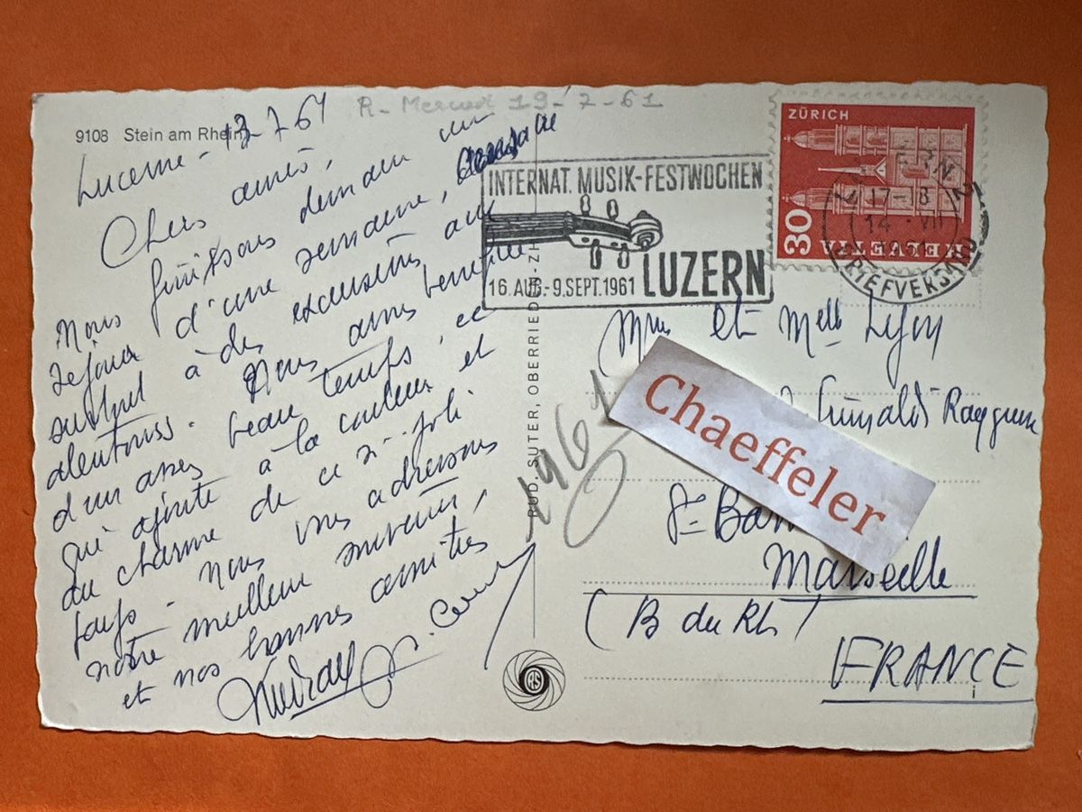 Cartes postales: 1961 9108 Stein am Rhein  – D'occasion à Zürich par Chaeffeler 1