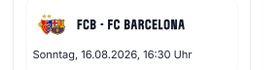2 Tickets FC Basel gegen FC Barcelona, C4 Reihe 11