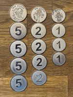 14 Mini Migros Münzen