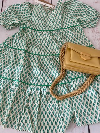 Crossbody bag yellow with braided handle, new