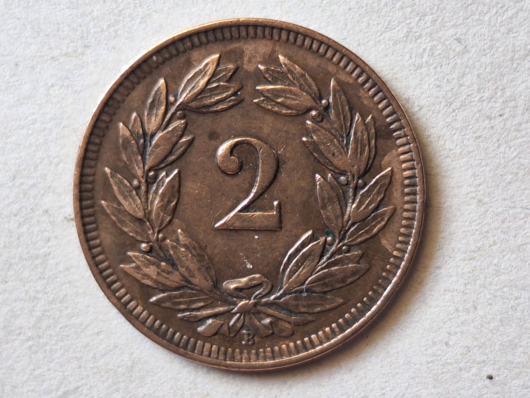 Tutti le monete: 2cts 1915  SS – Usato da Couvet venduto da zeze03 1