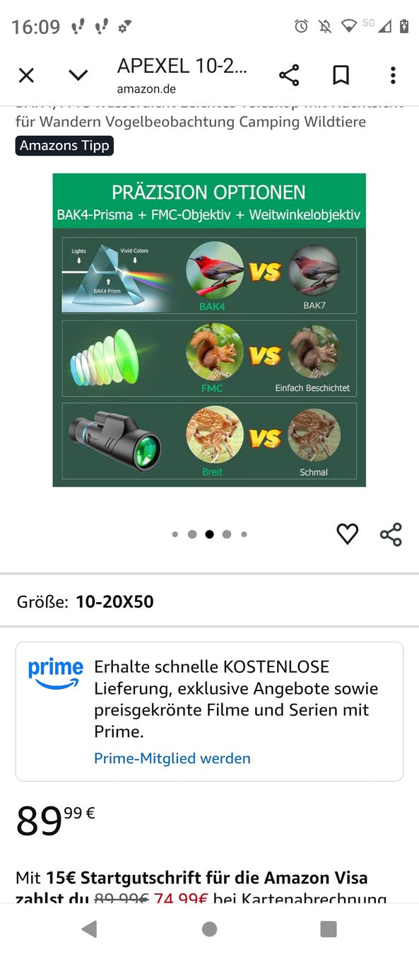 Binocoli: Monokular – Usato da Grenchen venduto da car_qq2t 1