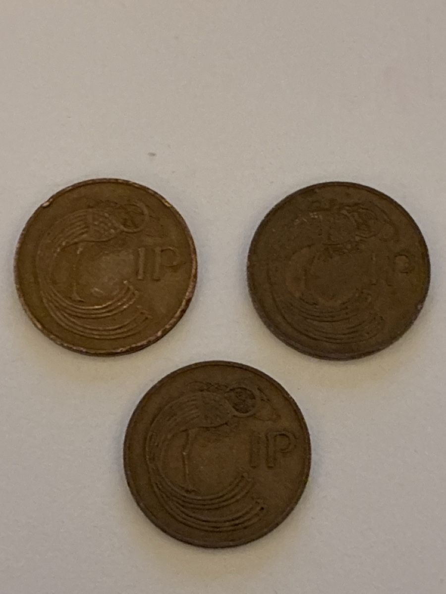 Tutti le monete: Nr. 25: 3 x 1 Pence, irisches Pfund, 1971 – Usato da Burgdorf venduto da Yakari5165 1