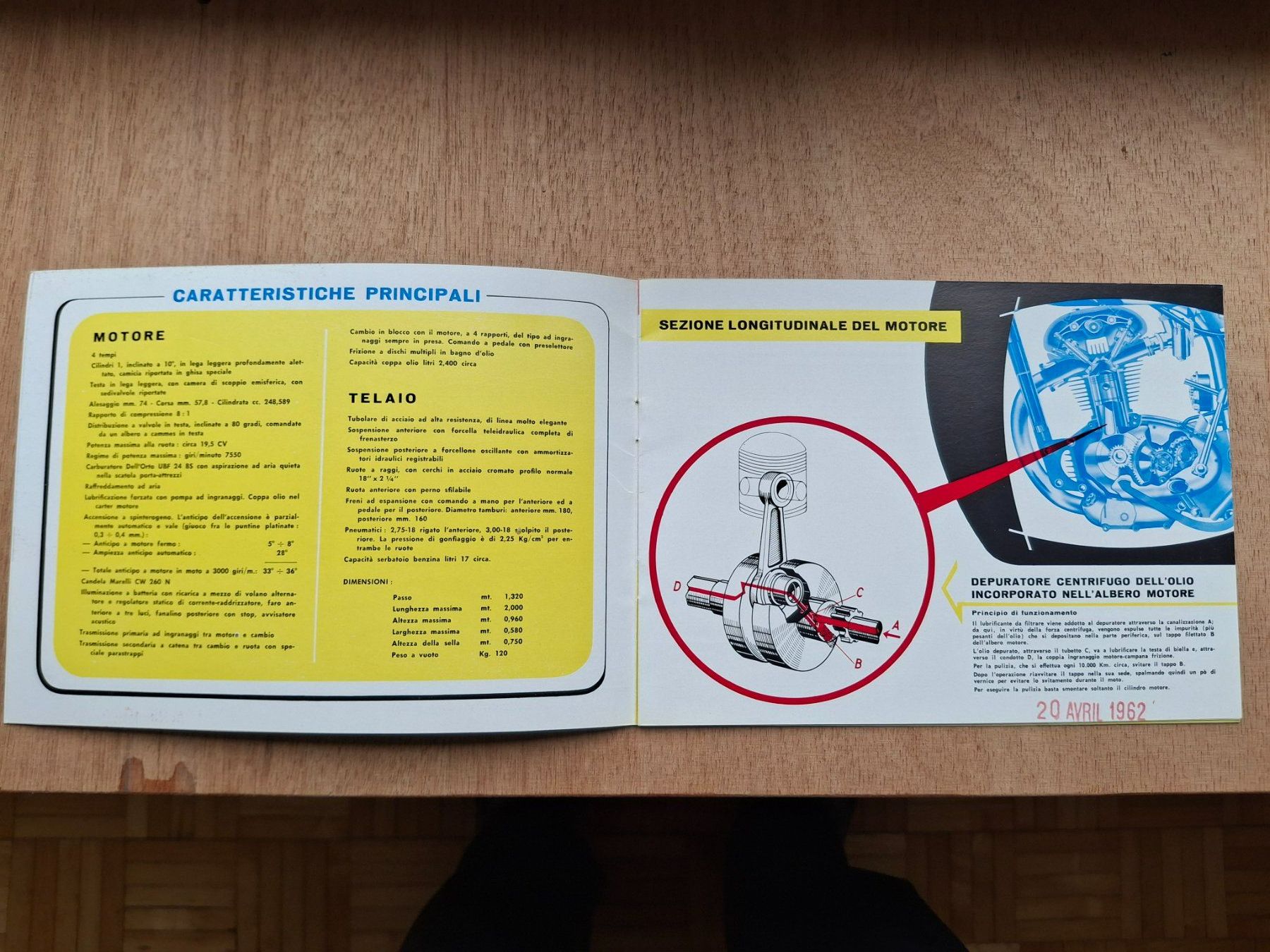 Ducati Documenti: DUCATI 250 DIANA 1961 ORIGINAL PROSPEKT OLDTIMER KÖWE – Usato da Wängi venduto da Toeff85 3