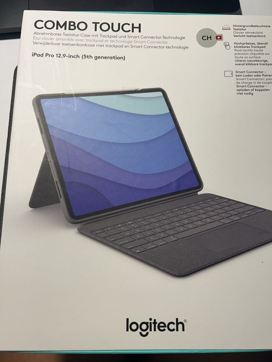 Logitech Tastaturen: Logitech Combo Touch iPad Pro 12.9 5. Gen gebraucht – Gebraucht aus Wettingen von sar_k7hg 1