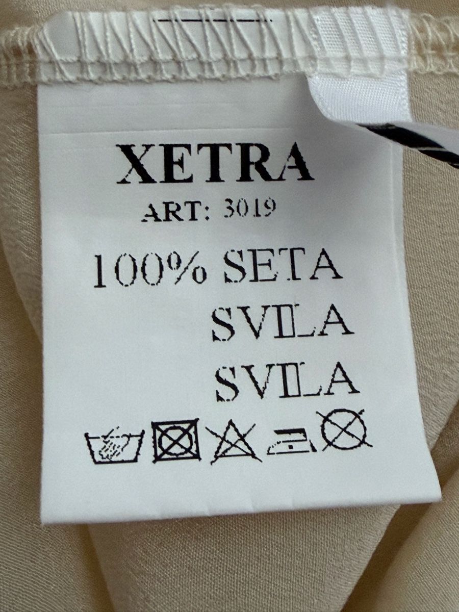 Camicette: Xetra Seidenbluse Creme Gr. S -M – Usato da Elsau venduto da isidobrany09 1
