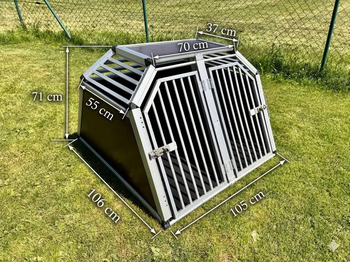 Käfige, Transport & Sicherheit: DOPPELHUNDEBOX – Gebraucht aus Steinen von FIN 2