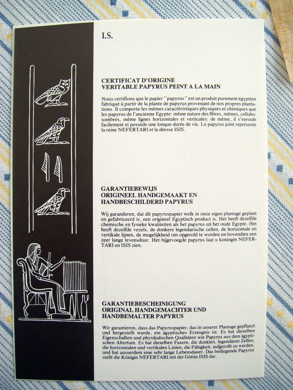 Poster & Bilder: Papyruspapier-Bild – Neu (gemäss Beschreibung) aus Nussbaumen AG von Sumopi 1