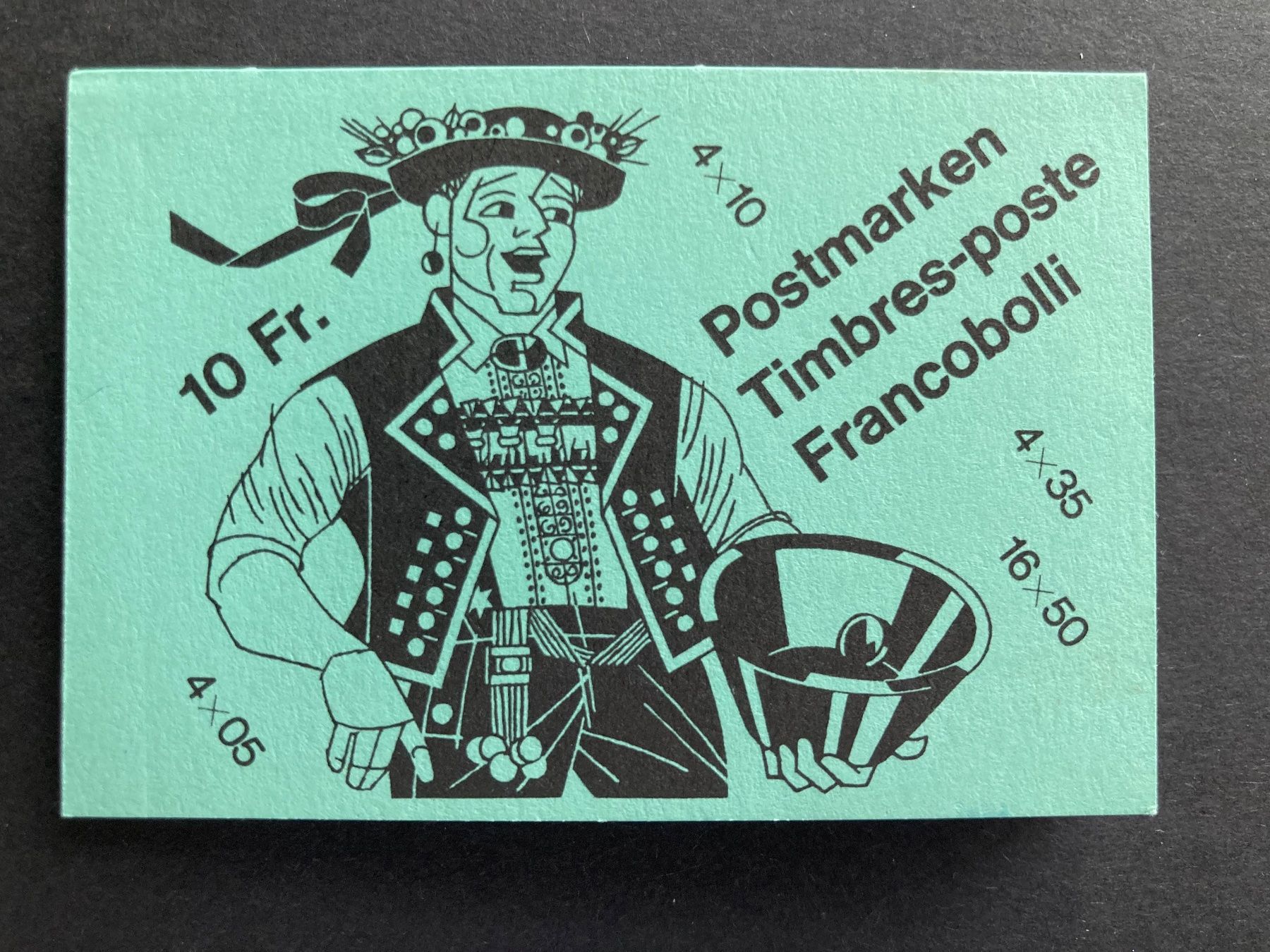 Tutti i francobolli: PTT Markenheft 1985 grün postfrisch – Nuovo e nell'imballaggio originale da Niederurnen venduto da Alpineyeti