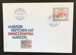 MARKKEN HEFTCHEN MIT UNGEZÄHNTEN MARKEN 5.1.79