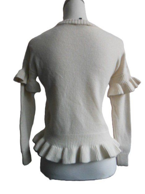 Maglioni & Felpe: Gr. 34 36 Pulli creme Wolle evt. mit Kaschmir s. Masse – Usato da Basel venduto da FRAU.ZAUBER.MOND 3