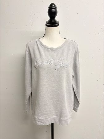 Escada Sport Pullover Sweatshirt Gr. M grau Baumwolle