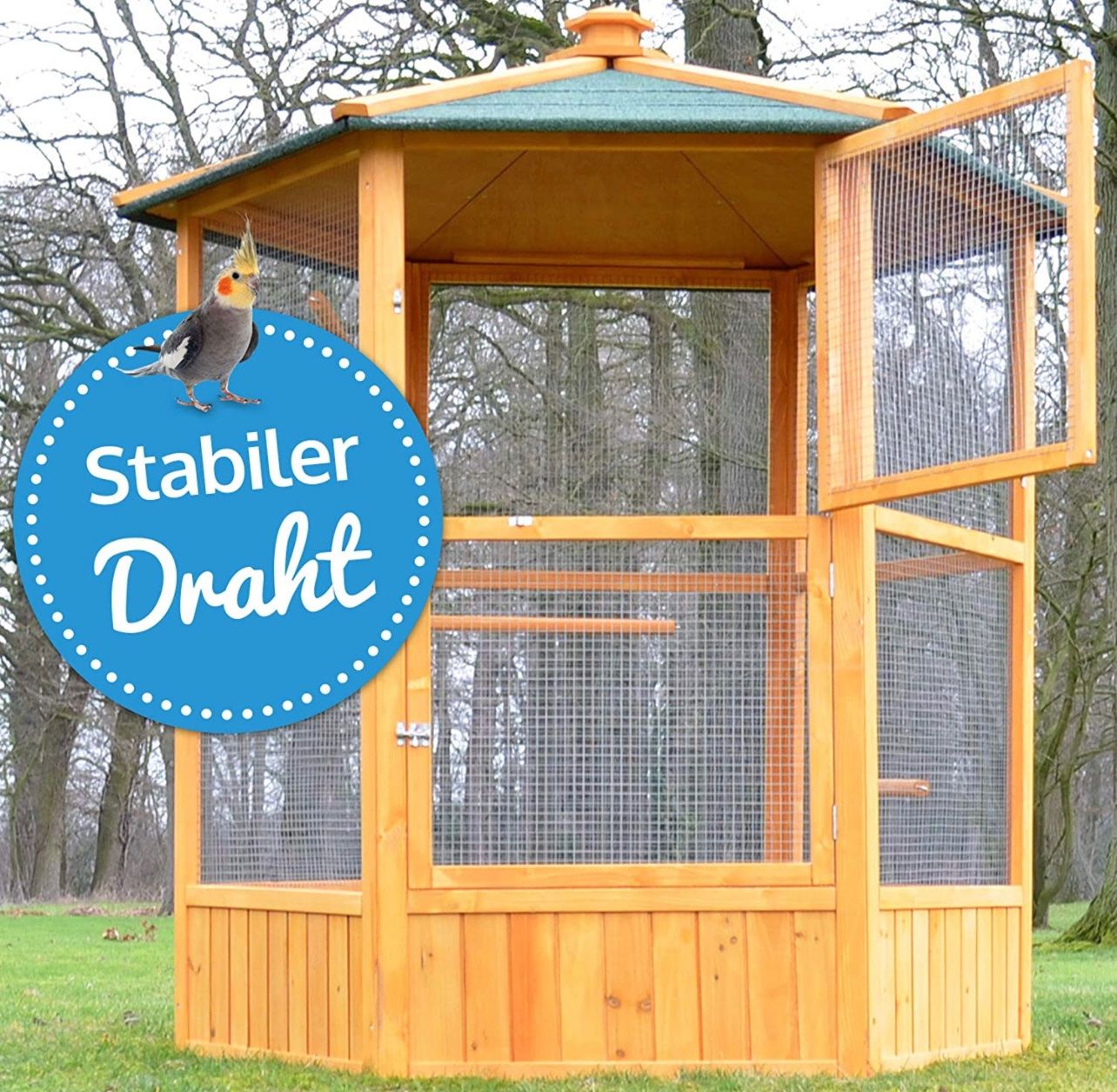 Vogelhäuser: + Premium Vogelkäfig - Moderne Vogelvoliere – Neu und originalverpackt aus Amriswil von JaJa-Express