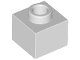 Lego Light Bluish Gray Brick, Modified 1 x 1 x 2/3 30 Stück