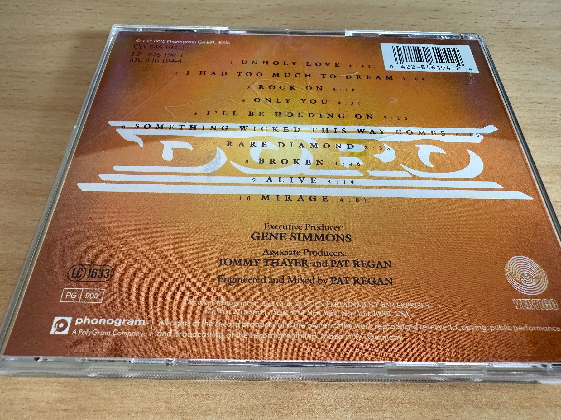 CD: Doro – Doro – Usato da Rikon im Tösstal venduto da Alpenmutz 1
