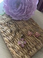 Dyrberg/Kern Schmuckset, Kette & Ohrringe, rosa