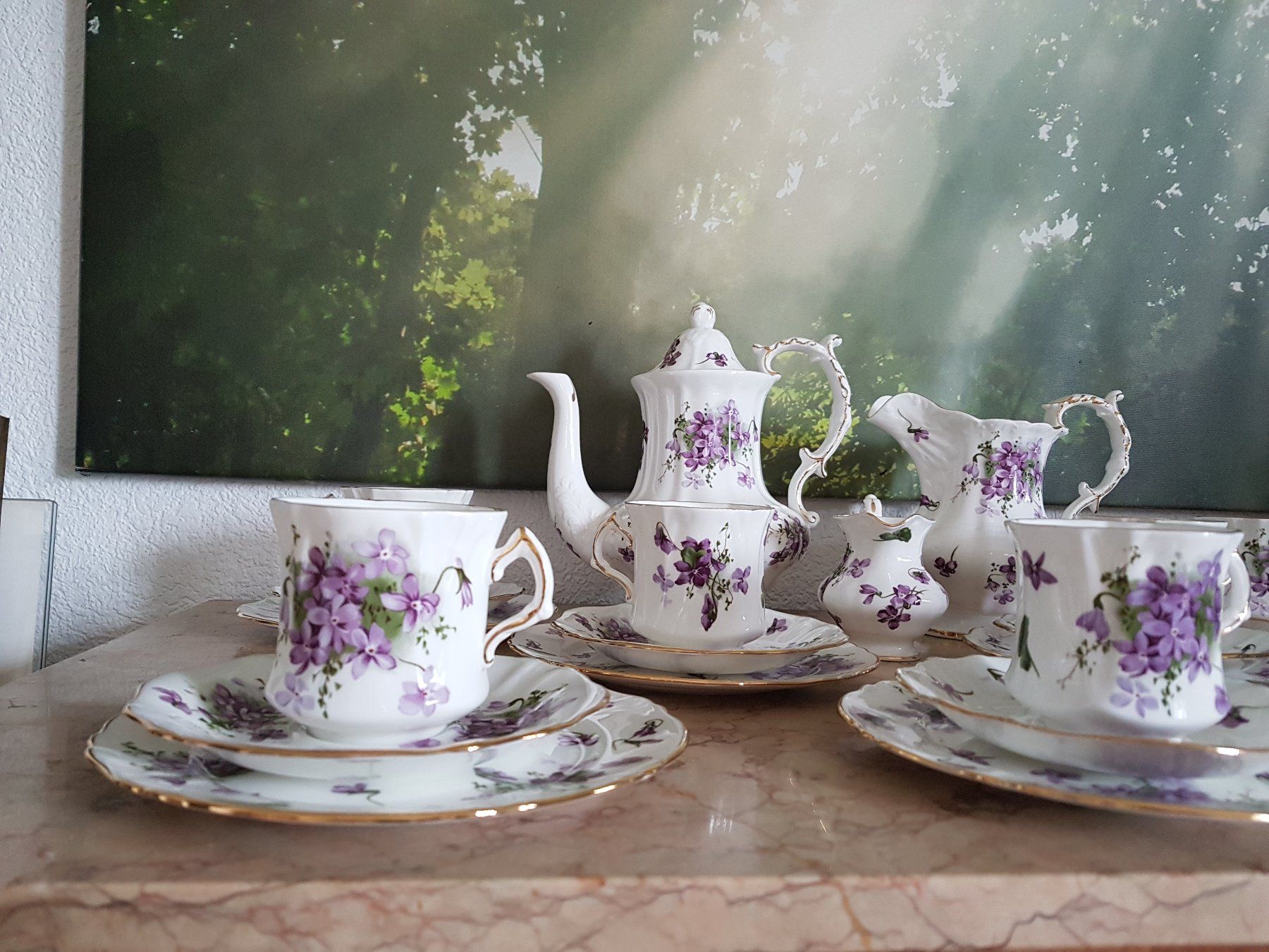 Geschirrsets: Victorian Violets Komplett 25 Elemente – Gebraucht aus Wallisellen von Swissline11 1